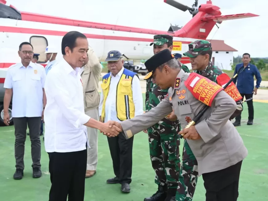 Kunjungi Ibu Kota Nusantara, Kapolda Kaltim Sambut Kedatangan Presiden RI