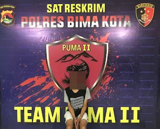 Team Puma 2 Sat Reskrim Polres Bima Kota Berhasil Menangkap Remaja Pencuri Hp