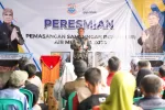 Pj. Wali Kota Cimahi Resmikan Pemasangan Sambungan Rumah (Sr) Air Minum Tahun 2023