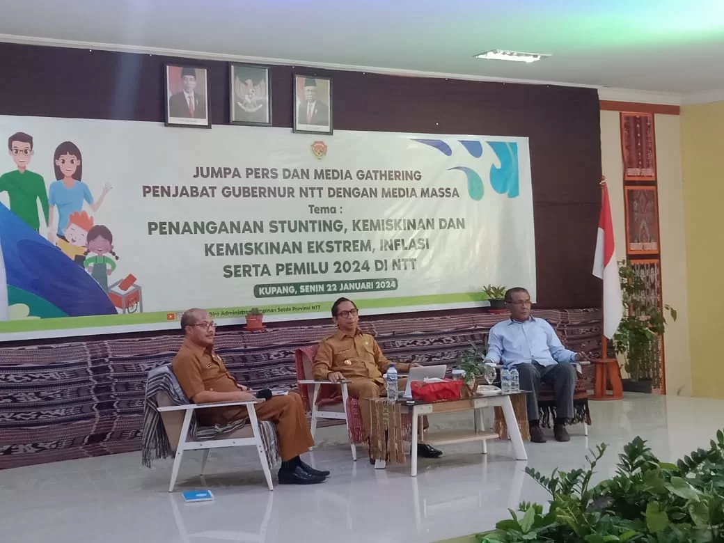 Penjabat Gubernur NTT Gelar Jumpa Pers Dengan Media : Bahas 4 Masalah Penting NTT