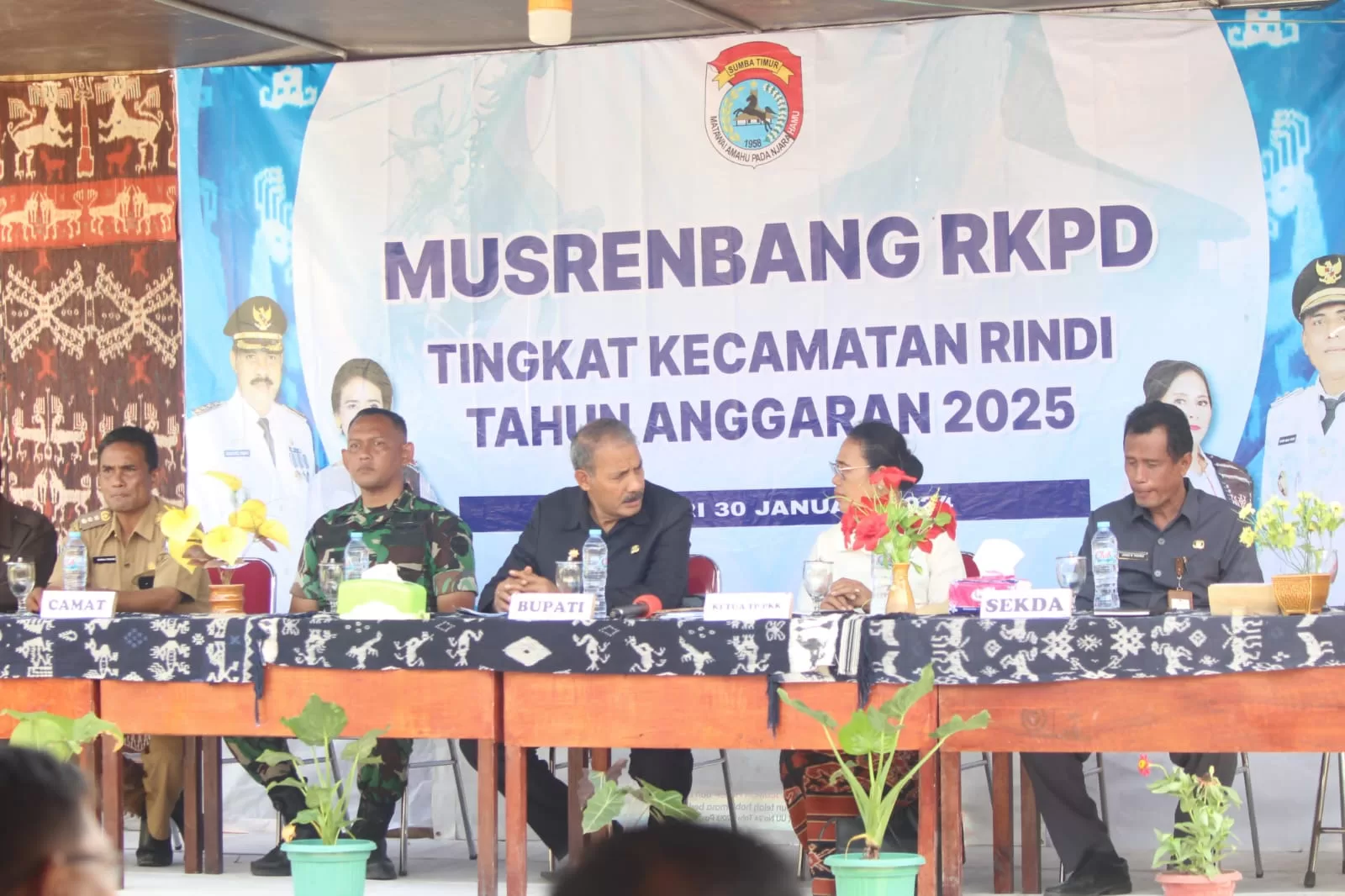 Dukung Program Pemerintah, Dandim Sumba Timur Hadiri Musrenbang Tingkat Kecamatan