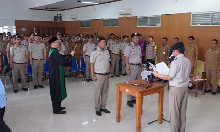 Bupati Kabupaten Sukabumi Menghadiri Acara Pelantikan Panitia Satgas Adminitrasi PTSL