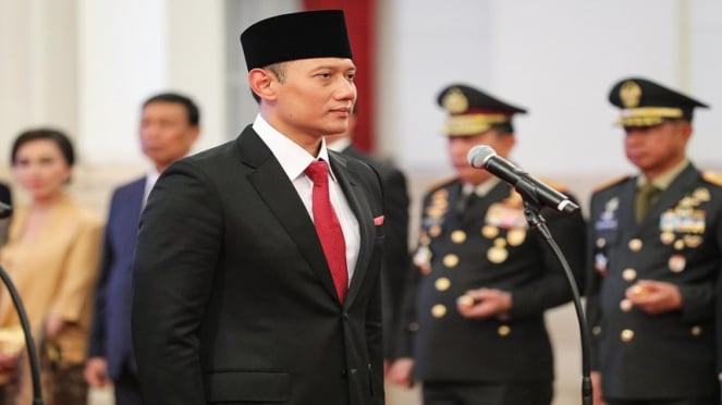 Presiden Jokowi Resmi Melantik Ketua Umum Partai Demokrat Agus Harimurthi Yudhoyono Jadi Menteri ATR/BPN