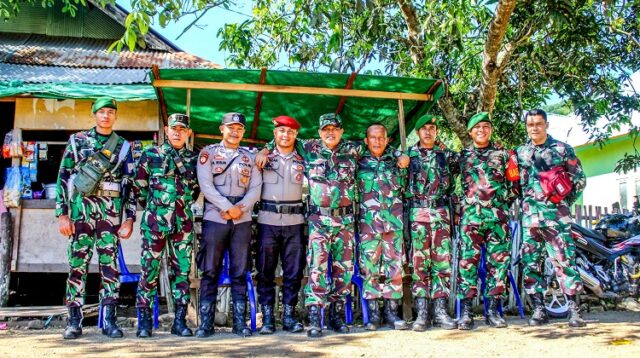 Pengamanan PSU Di Kecamatan Parado Berjalan Lancar, Dandim 1608/Bima Beri Apresiasi