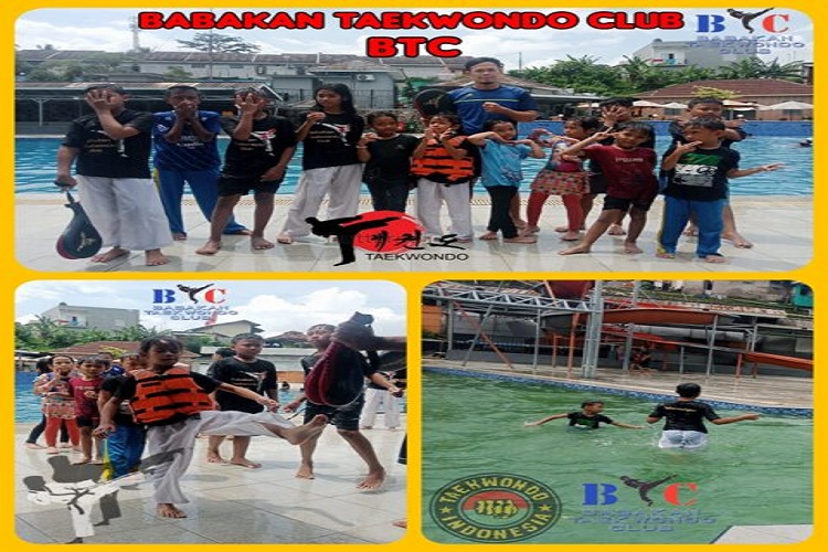 BTC (Babakan Taekwondo Club) Mengadakan Latihan Terbuka Di Tempat Rekreasi Kolam Renang BTC (Babakan Taekwondo Club) Mengadakan Latihan Terbuka Di Tempat Rekreasi Kolam Renang
