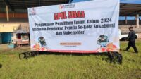 Jelang Pencoblosan, Dandim 0607/KS Bersama Kapolres Sukabumi Kota dan Paswaslu se-Kota Sukabumi Gelar Apel Siaga