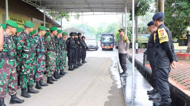 Pastikan Kondusifitas Wilayah Pasca Pemungutan Suara, TNI-POLRI Gelar Patroli Gabungan