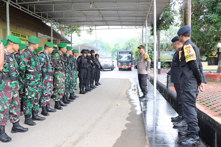 Pastikan Kondusifitas Wilayah Pasca Pemungutan Suara, TNI-POLRI Gelar Patroli Gabungan