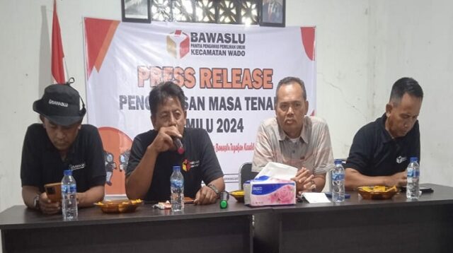 Panwaslu Kecamatan Wado Awasi Masa Tenang Pemilu 2024,