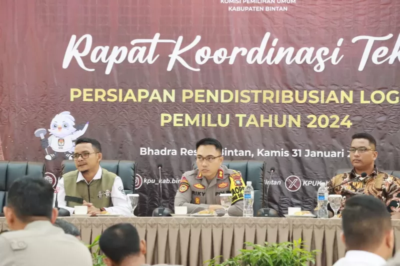 Polres Bintan Siap Lakukan Pengawalan Distribusi Logistik Pemilu