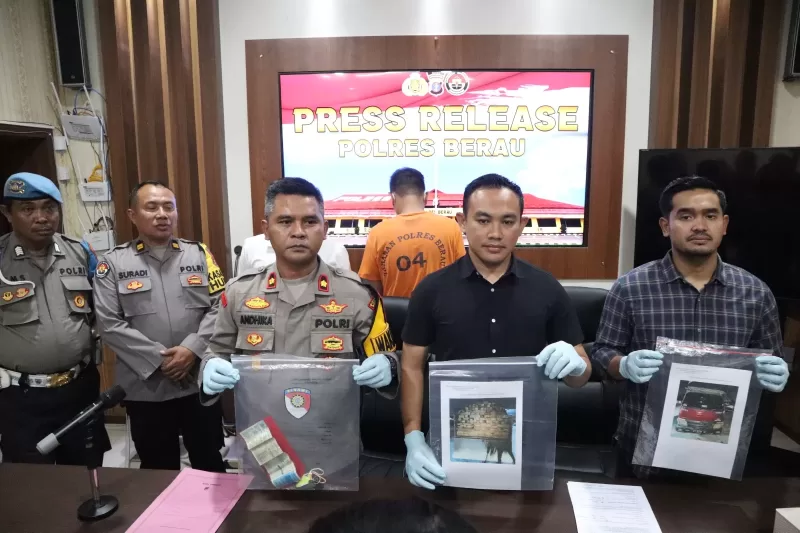 Polres Berau Ungkap Kasus Illegal Logging