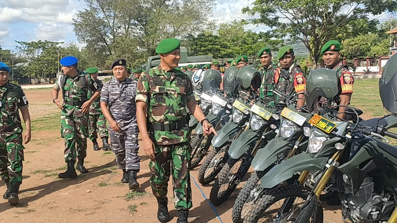 Kodim 1601/Sumba Timur Gelar Apel Gelar Pengamanan Pemilu Tahun 2024.
