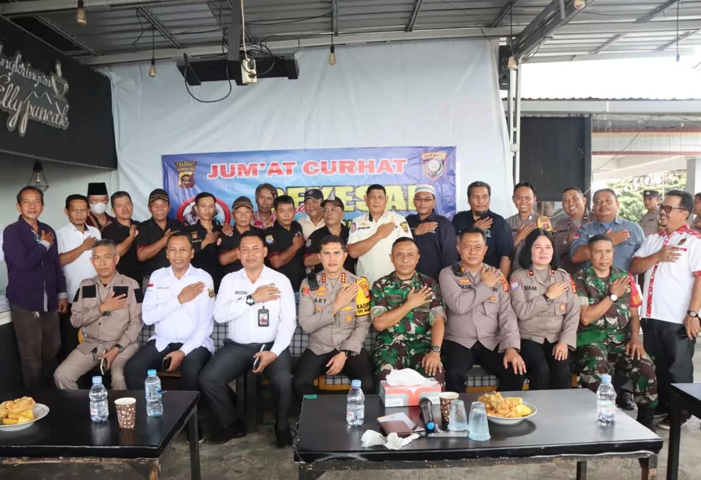 Jum'at Curhat, Kapolresta Samarinda Sampaikan Himbauan Jelang Pemilu 2024