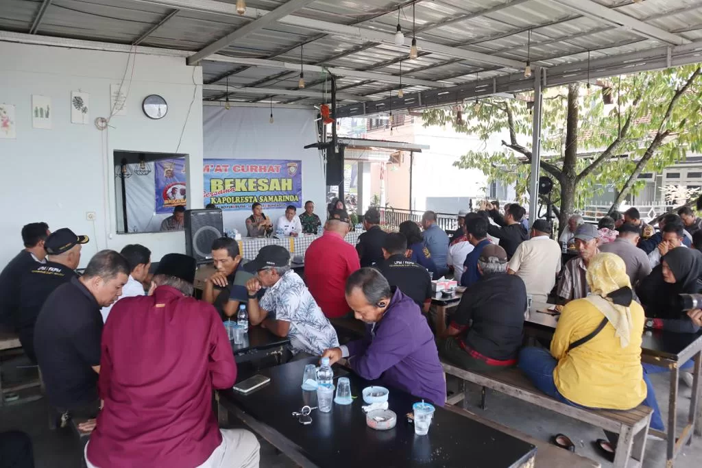 Jum'at Curhat, Kapolresta Samarinda Sampaikan Himbauan Jelang Pemilu 2024