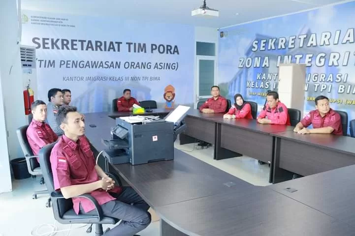 Kanim Bima Ikuti Sosialisasi Konversi Penilaian Kinerja Kedalam Angka Kredit Jabatan Fungsional