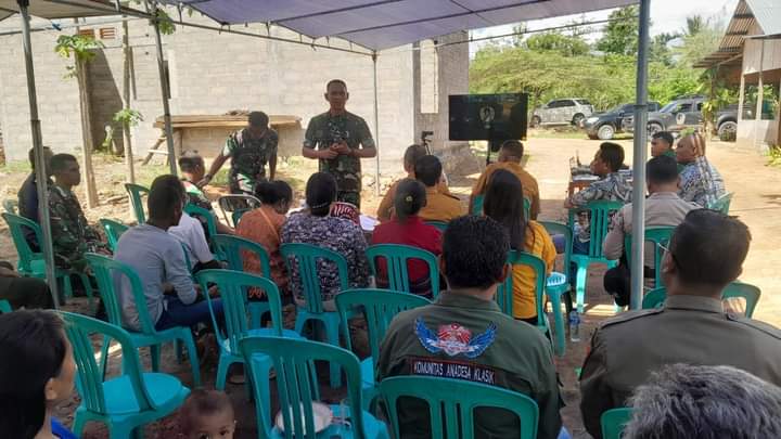 Dandim 1601/Sumba Timur Ikuti Launching Program TNI AD Manunggal Air Secara Virtual