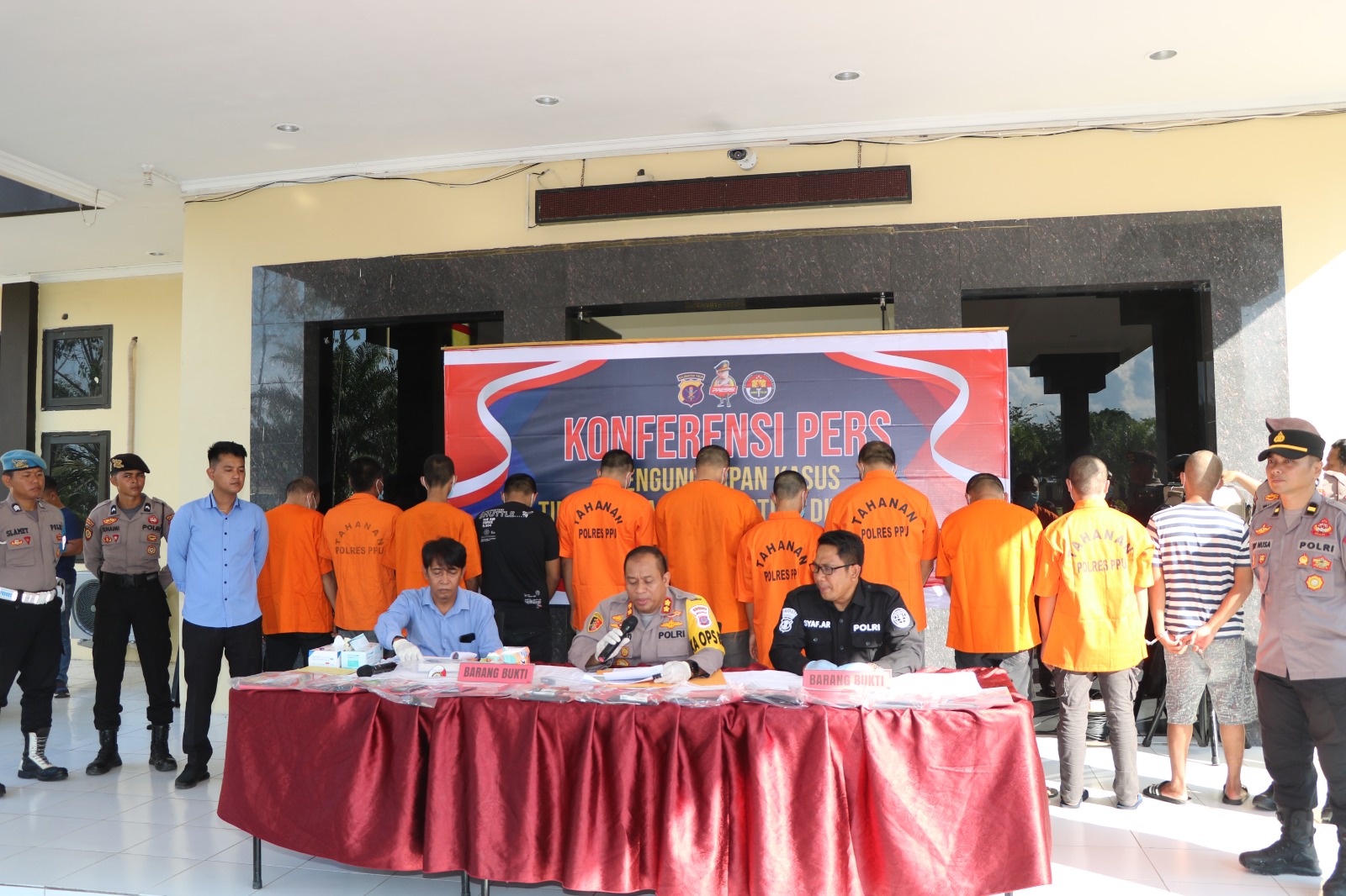 Polres PPU Berhasil Bekuk 11 Tersangka Kasus Narkoba