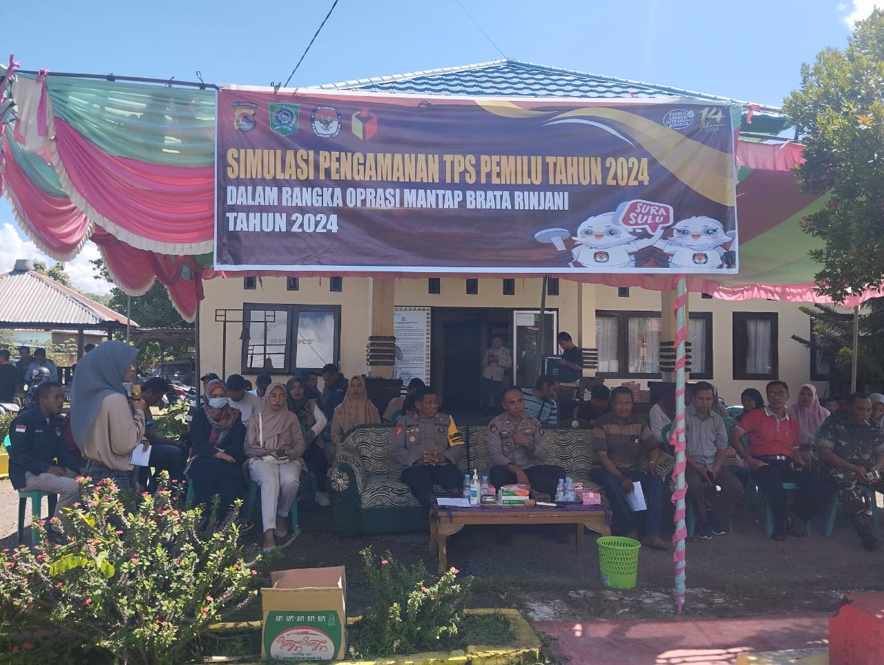 H-5 Pemilu 2024, Polsek Belo Gelar Simulasi Pengamanan di TPS