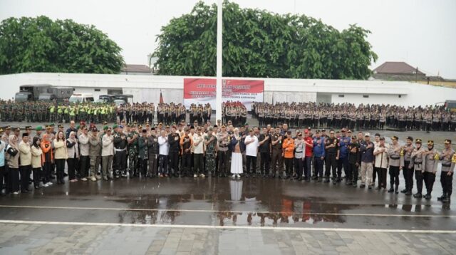 Polres Karawang Gelar Apel Pergeseran Pasukan PAM TPS Pemilu 2024