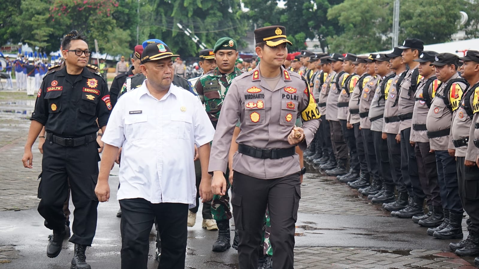 Polres Karawang Gelar Apel Pergeseran Pasukan PAM TPS Pemilu 2024