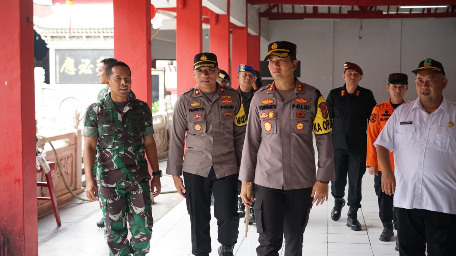 Pastikan Keamanan Perayaan Tahun Baru Imlek, Kapolres Bersama Forkopimda Tinjau Sejumlah Klenteng DiKarawang