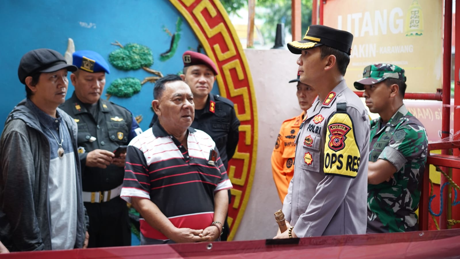 Pastikan Keamanan Perayaan Tahun Baru Imlek, Kapolres Bersama Forkopimda Tinjau Sejumlah Klenteng DiKarawang
