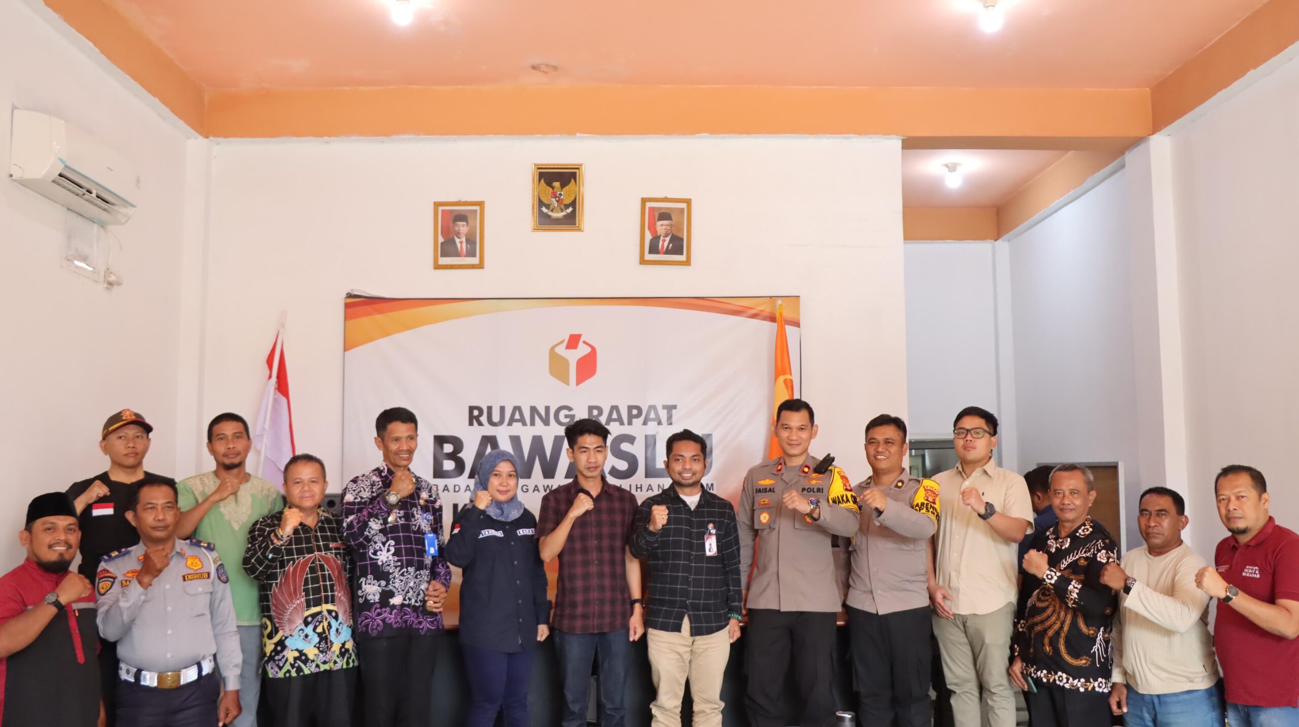 Polres Bontang Siap Berikan Bantuan Pengamanan dalam Rakor Pengawasan Masa Tenang Pemilu 2024