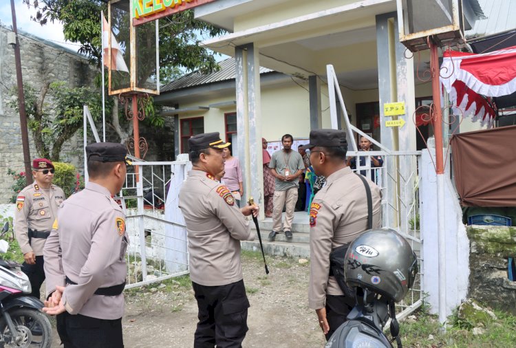 Pantau Langsung Pelaksanaan Pemungutan Suara, Kapolres Ajak Masyarakat Wujudkan Pemilu Damai