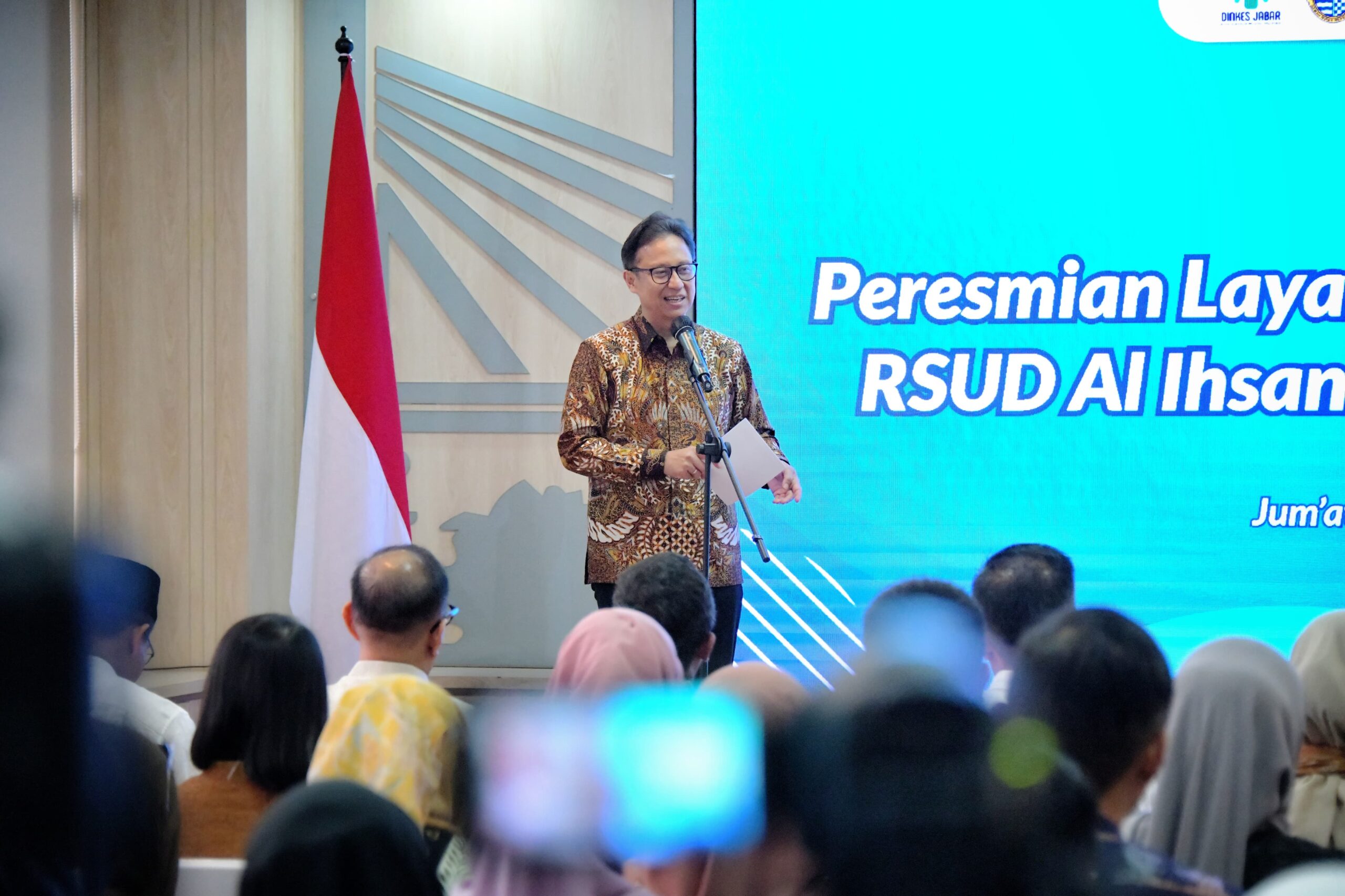 Bey Machmudin Dampingi Menkes Resmikan Layanan Rujukan Prioritas RSUD Al-Ihsan Jabar