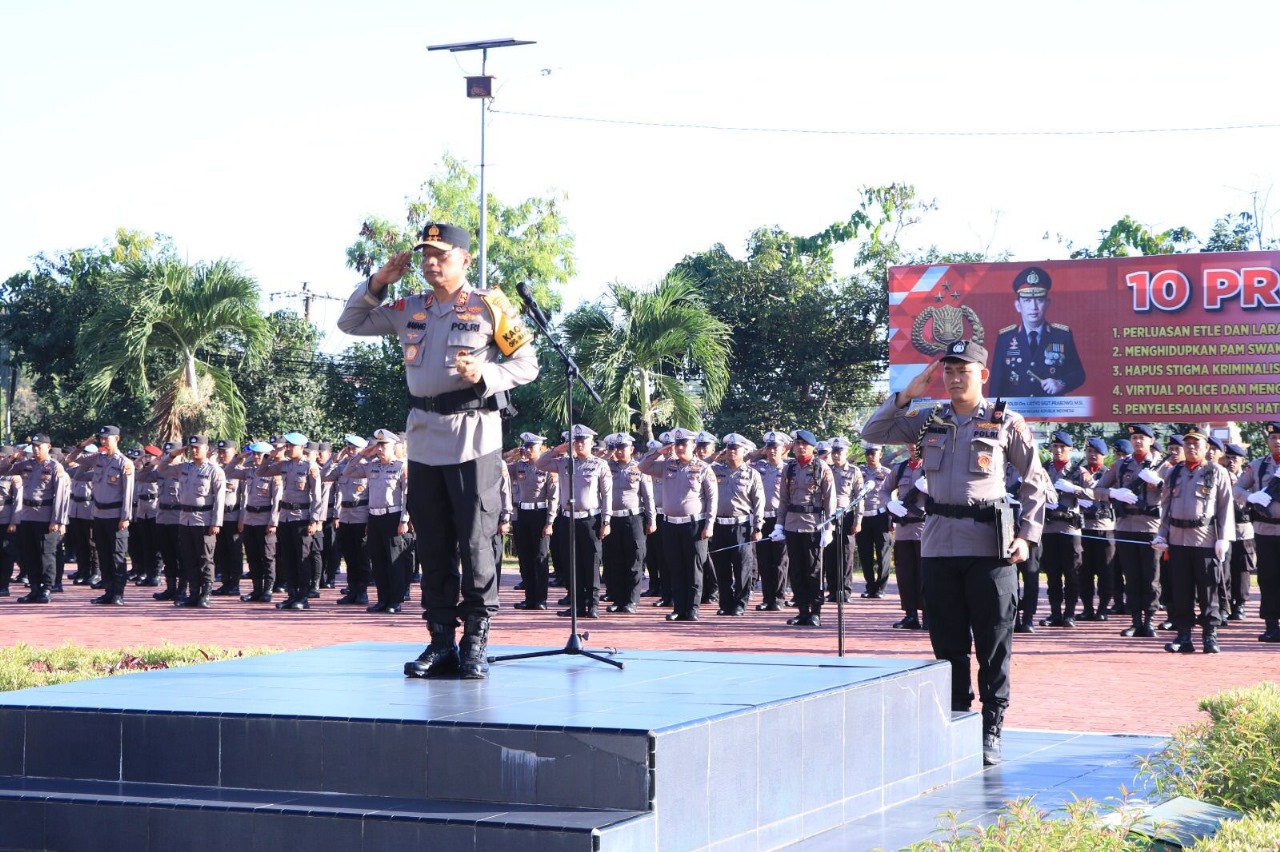 Tanamkan Jiwa Disiplin, Polda Kaltim Gelar Upacara Kesadaran Nasional