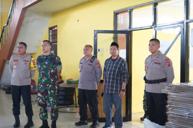 Kapolres Dampingi Dandim 0612 Tasikmalaya, Monitoring Pengecekan Kantor KPU dan PPK di Kota Tasikmalaya