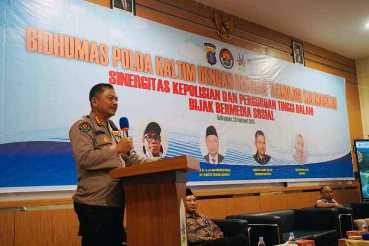 Kabidhumas Polda Kaltim Gelar Sosialisasi Bijak Bermedia Sosial di Institut Teknologi Kalimantan