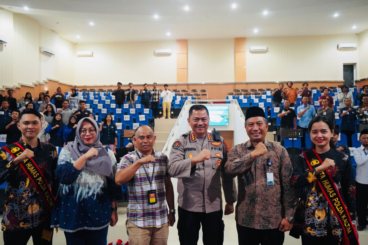 Kabidhumas Polda Kaltim Gelar Sosialisasi Bijak Bermedia Sosial di Institut Teknologi Kalimantan