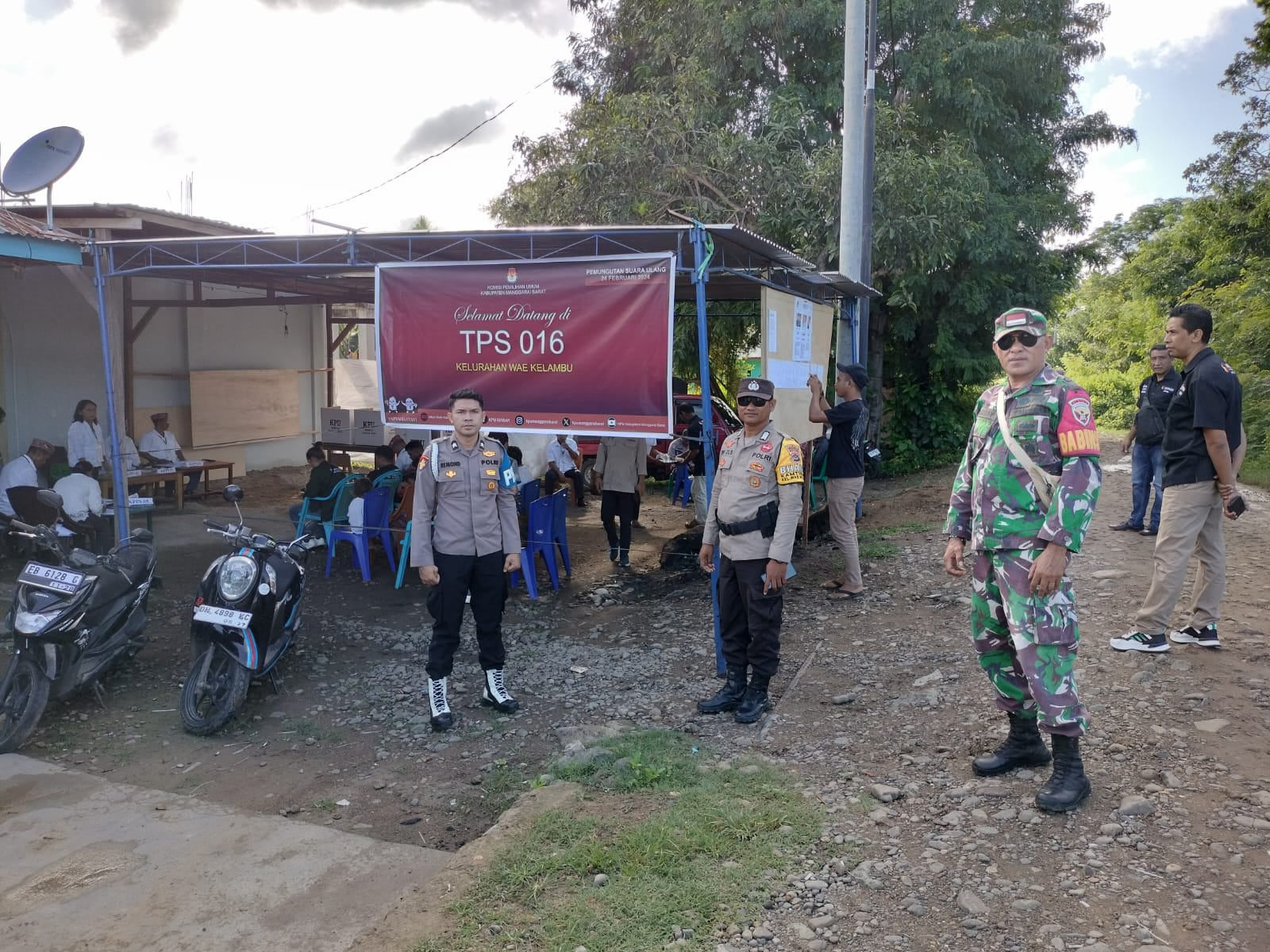 Kapolres Mabar Pimpin Langsung Pengamanan PSU di TPS 016 Wae Waso