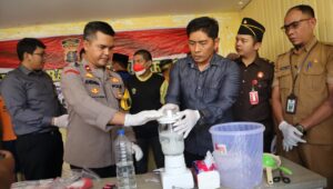 Polres Berau Musnahkan 643,61 Gram Sabu