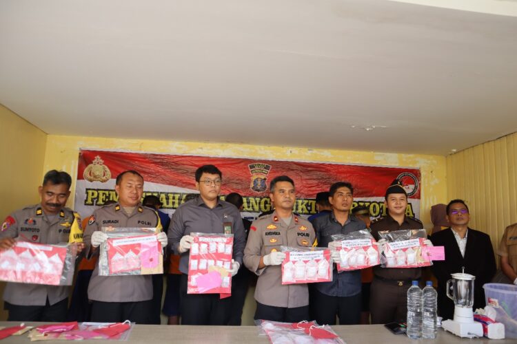 Polres Berau Musnahkan 643,61 Gram Sabu