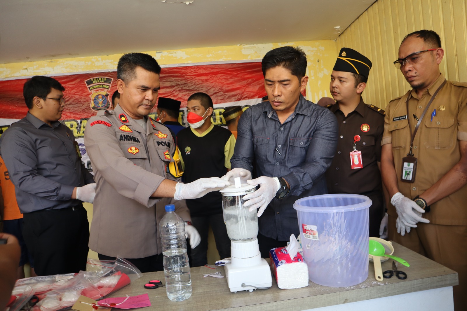 Polres Berau Musnahkan 643,61 Gram Sabu