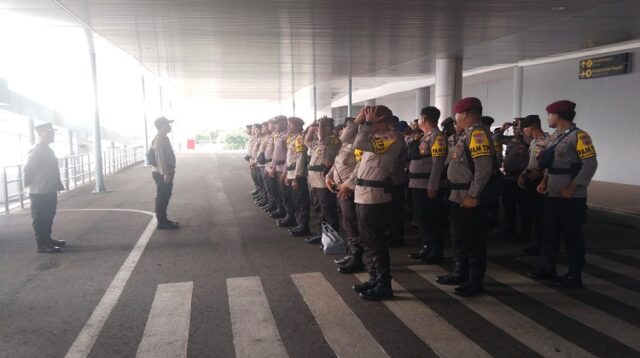 Amankan Pemilu 2024, 71 Orang Personil BKO Tiba di Bandara Internasional Komodo