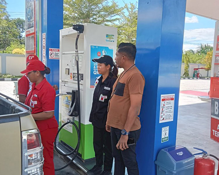 Unit Idik I Tipidter Satreskrim Polres Kupang Lakukan Pengecekan Sejumlah SPBU di Kabupaten Kupang