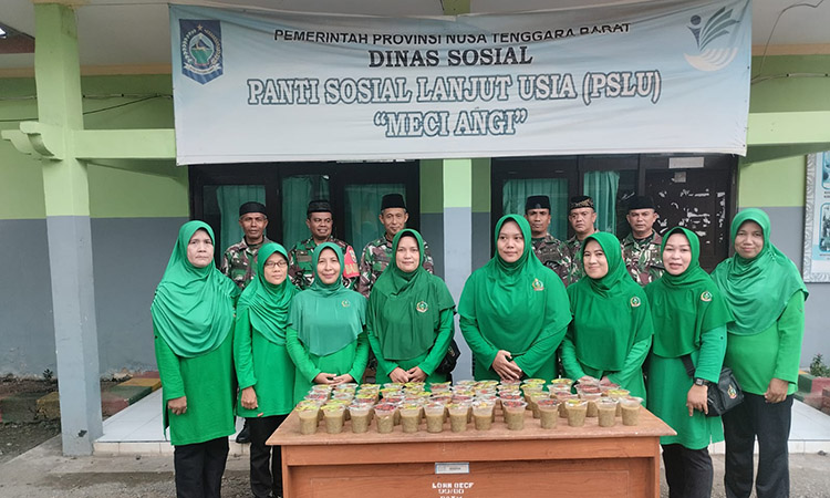 Berkah Ramadhan, Kepedulian Personel Militer dan Persit dalam Berbagi Kebaikan di PSLU Jatiwangi