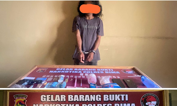 Diduga Edarkan Shabu, Pria Asal Desa Kananta Dibekuk Tim Opsnal Satreskoba Polres Bima