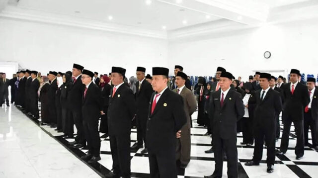 54 ASN Di Sumpah Jabatan dan Pelantikan Pejabat Pimpinan Tinggi Pratama, Pejabat Administrator dan Pejabat Pengawas di Lingkungam Pemerintah Kabupaten Karawang