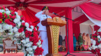 Pemkab Tanggamus Melaksanakan Upacara Bendera Dalam Rangka Memperingati HUT Kabupaten Tanggamus ke-27 Tahun 2024