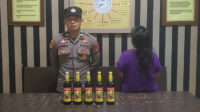 Polsek Tabalar Amankan Pelaku Penjualan Miras Ilegal