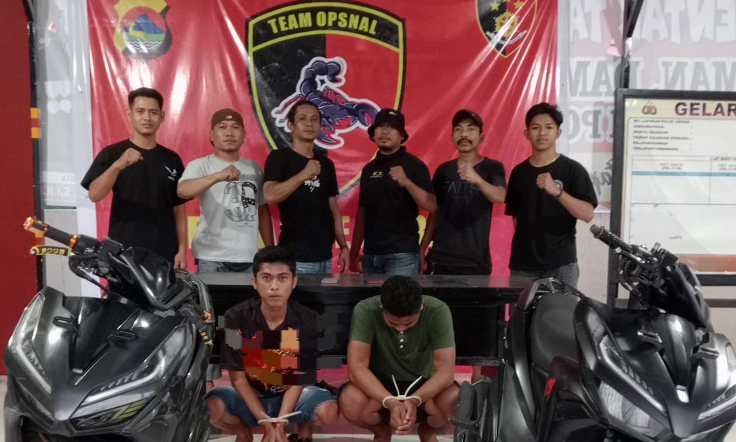 Dua Pelaku TIPUGELAP Sepeda Motor Asal Dompu, Berhasil Ditangkap Team Opsnal Polsek Rasanae Barat