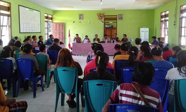 Babinsa Hadiri Rapat Musdes Tentang Penetapan APBDes TA 2024 Di Wilayah Binaan