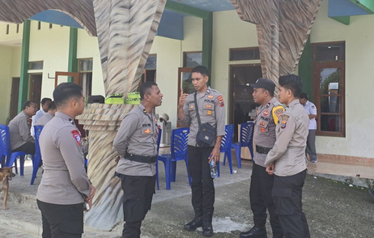 Kapolres Sumba Barat Pantau Langsung Pelaksanaan Rapat Pleno Pemilu 2024 Tingkat Kabupaten Sumba Barat