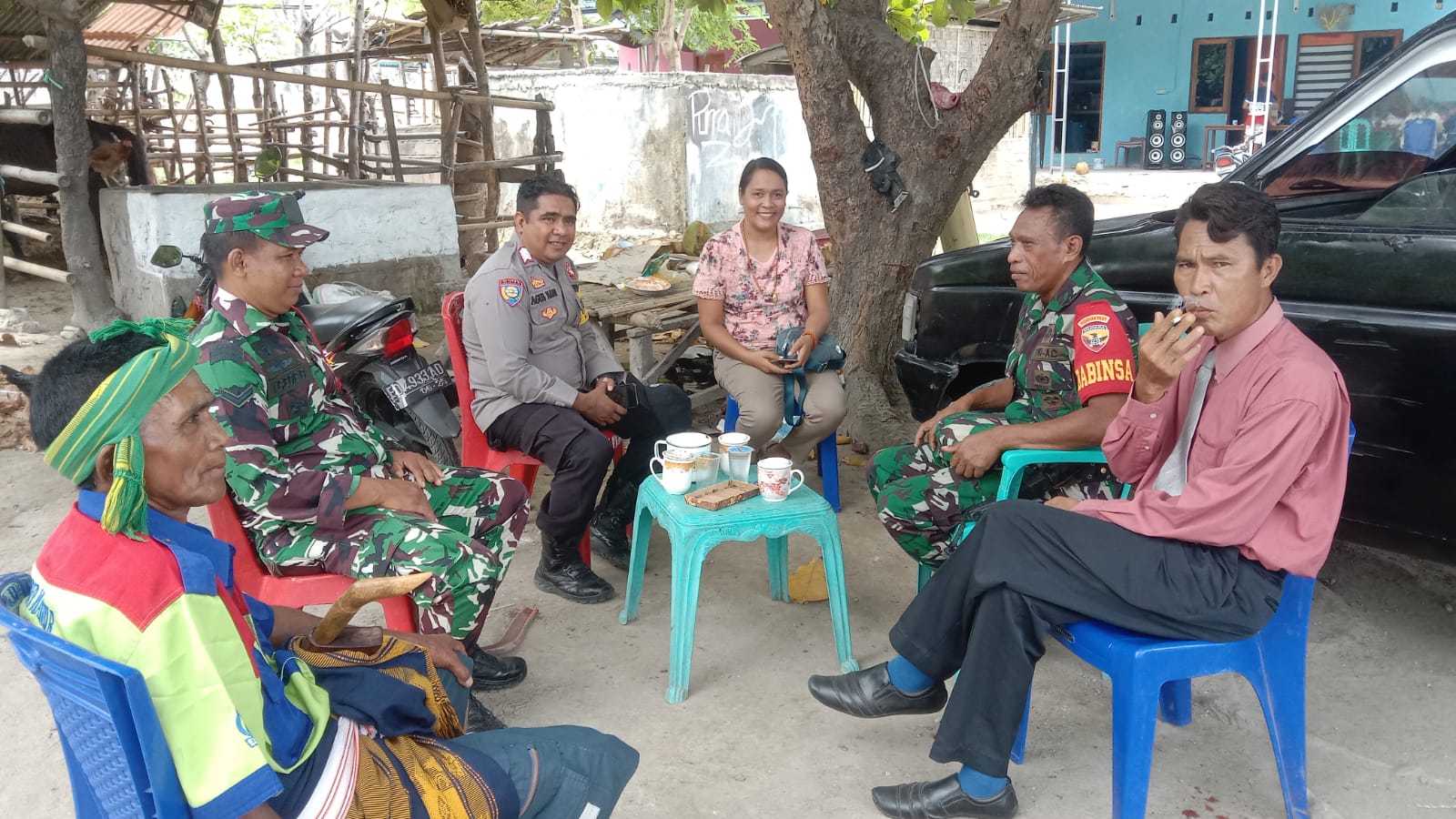 Babinsa dan Bhabinkhatibmas Sambangi Rumah Warga Binaan