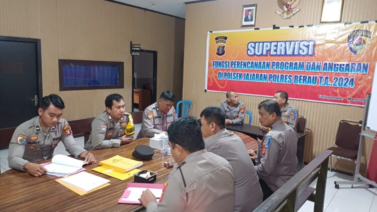 Supervisi Fungsi Perencanaan dan Anggaran di Polsek Gunung Tabur Dilakukan oleh Bag Ren Polres Berau