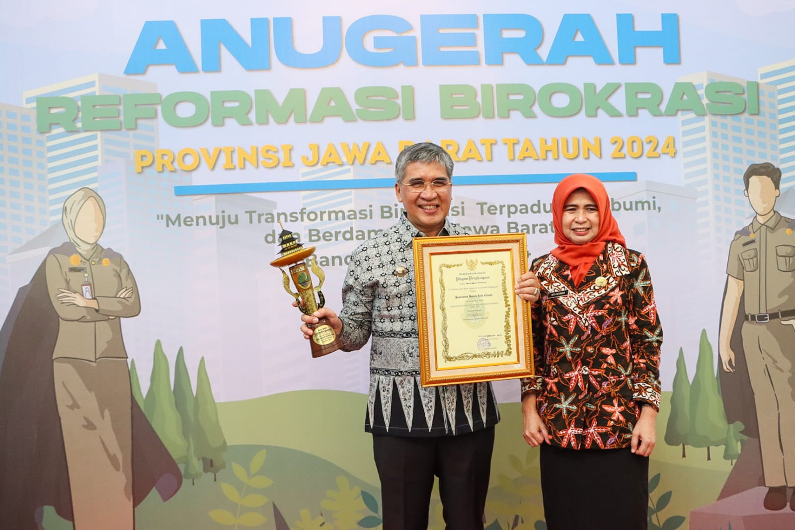 Kota Cimahi Mendapat Penghargaan The Best Improvement Dalam Anugerah Reformasi Birokrasi Provinsi Jawa Barat